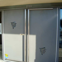 Steel fabricated doors